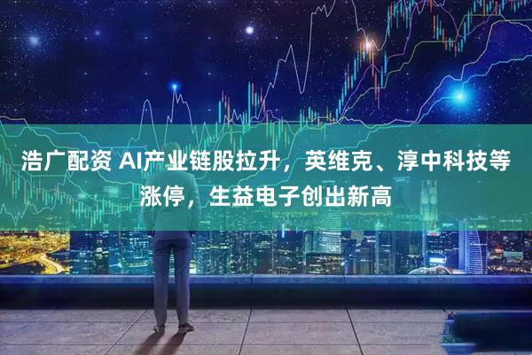 浩广配资 AI产业链股拉升，英维克、淳中科技等涨停，生益电子创出新高
